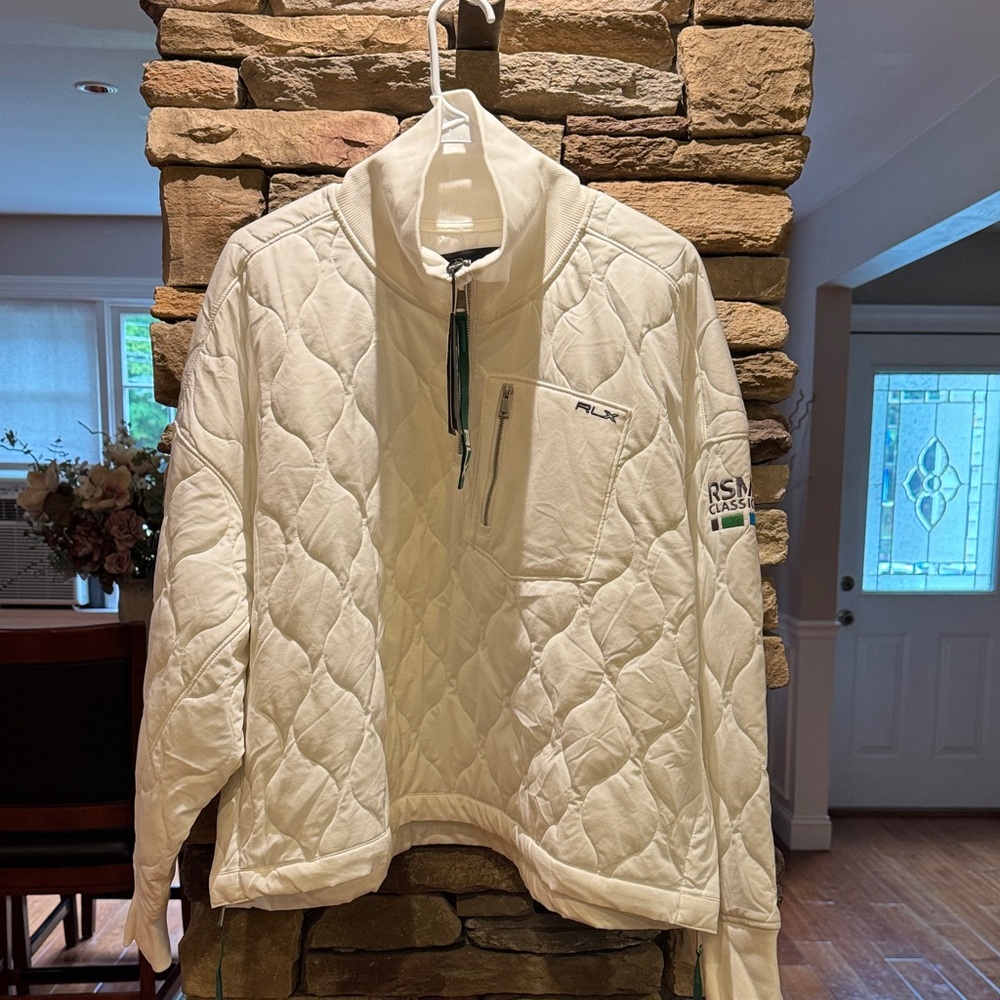 RLX Ralph Lauren White Quilted Men's Puffer Jacket